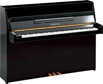 Yamaha B1 continental console piano in polished ebony
